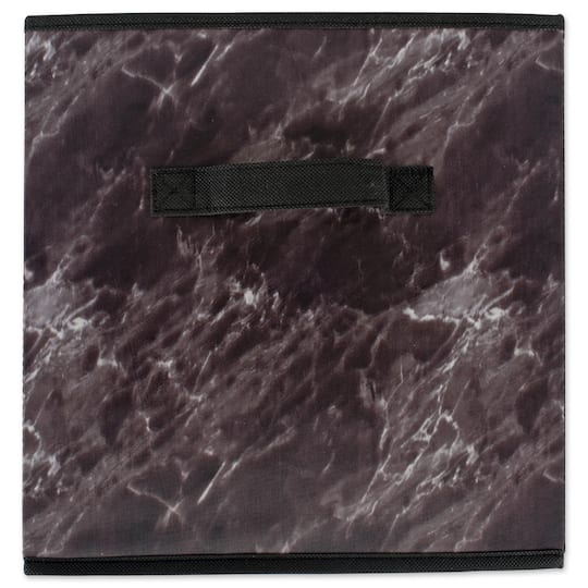DII® Black Marble Cube Laundry Bin Set, 2ct.
